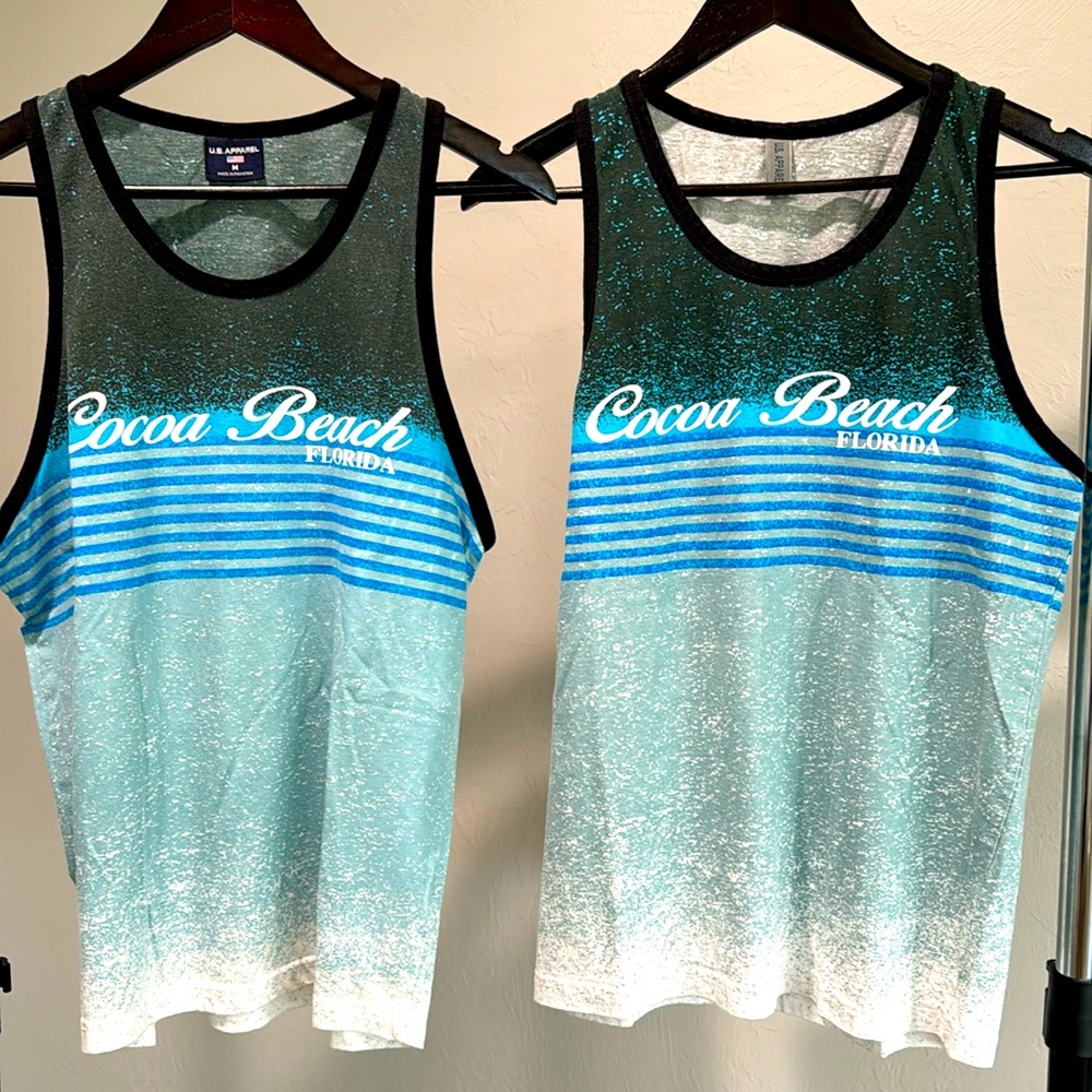 U.S. Apparel Cocoa Beach Tank Tops, Size Medium. Excellent Condition!